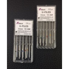 U-Files Файли FlyDent SS 33mm 6шт. #15-40 сталь