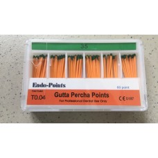 Штифти гутаперчиві Endo Points T0.04 #35, 60шт. Штифти гутаперчиві Endo Points T0.04 #35, 60шт.