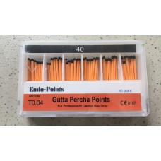 Штифти гутаперчиві Endo Points T0.04 #40, 60шт. Штифти гутаперчиві Endo Points T0.04 #40, 60шт.