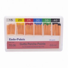 Штифти гутаперчиві Endo Points T0.06 #15-40 60шт