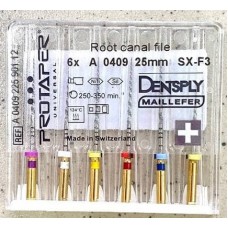 Протейпери машинні уп.6шт, (Protaper), Dentsply Maillefer F1, F2, F3, S1, S2, SX. Оригінал, висока якість!