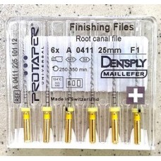 Протейпери машинні уп.6шт, 25мм F1 (Protaper), Dentsply Maillefer F1. Оригінал, висока якість!