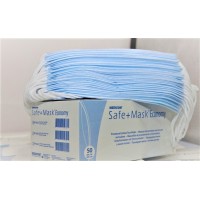 Маска захисна тришарова MEDICOM SAFE + MASK ECONOMY 50шт. / Уп.