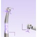 Наконечник турбінний (з індикатором карієсу) COXO CX207-F H65-SP LED M4 