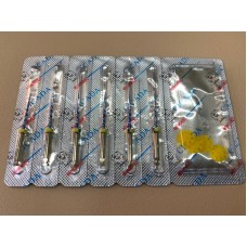 Файли CICADA Niti Endodontic files Blue 08/17 набір, 19 мм, 6 шт. / Упак.