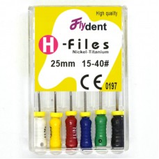 Файли FlyDent H-Files NITI 25 mm 15-40 #6 шт.