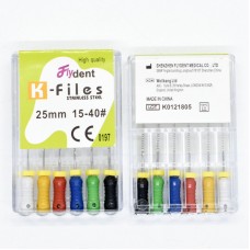 Файли FlyDent K-Files SS 25 mm 15-40 #6шт.